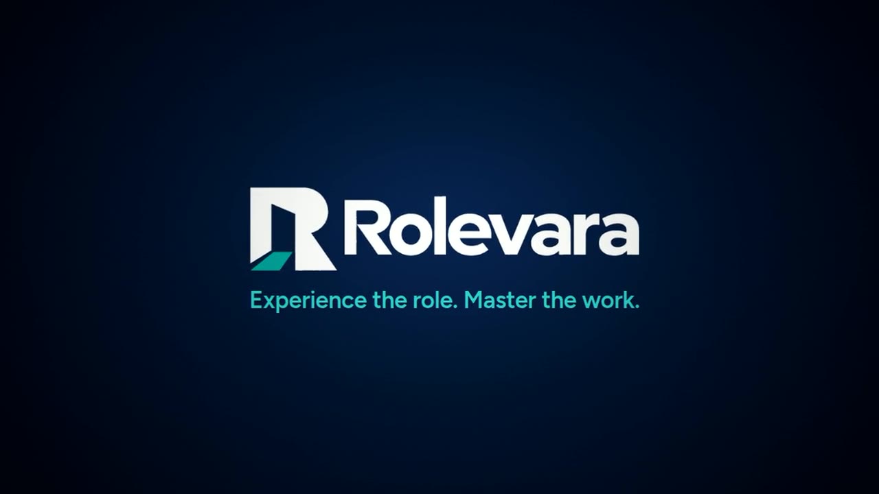 The Rolevara logo with the tagline Experience the role. Master the work.